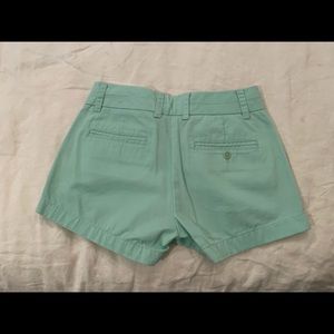 J. Crew shorts.  Size 00 3” inseam.  100% Cotton.